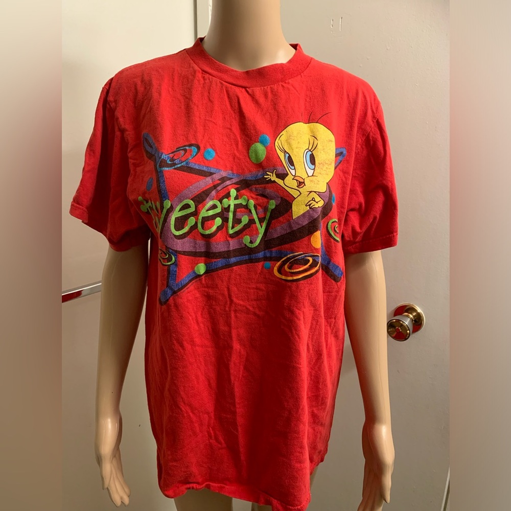 Vintage looney tunes tweety bird t-Shirt size :M **UNISEX